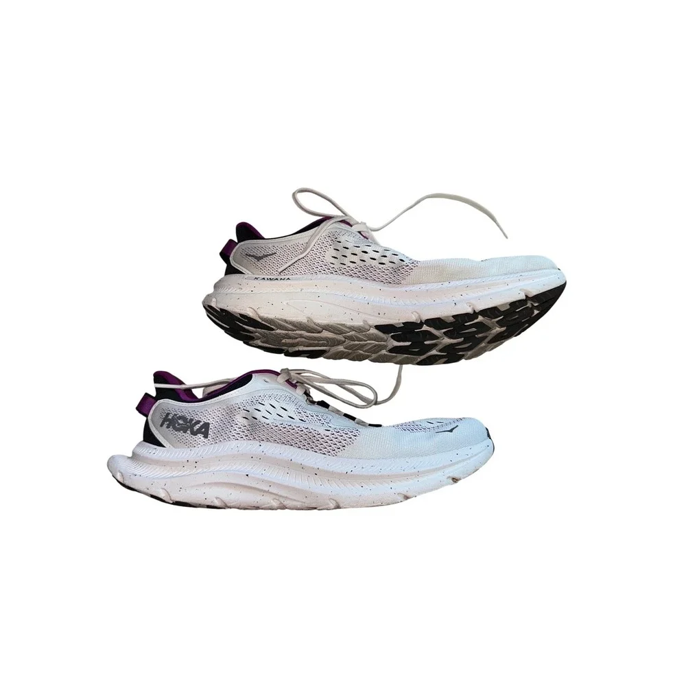 Hoka Kawana Womens Running Shoes White Orchid Purple Sneakers 1123164