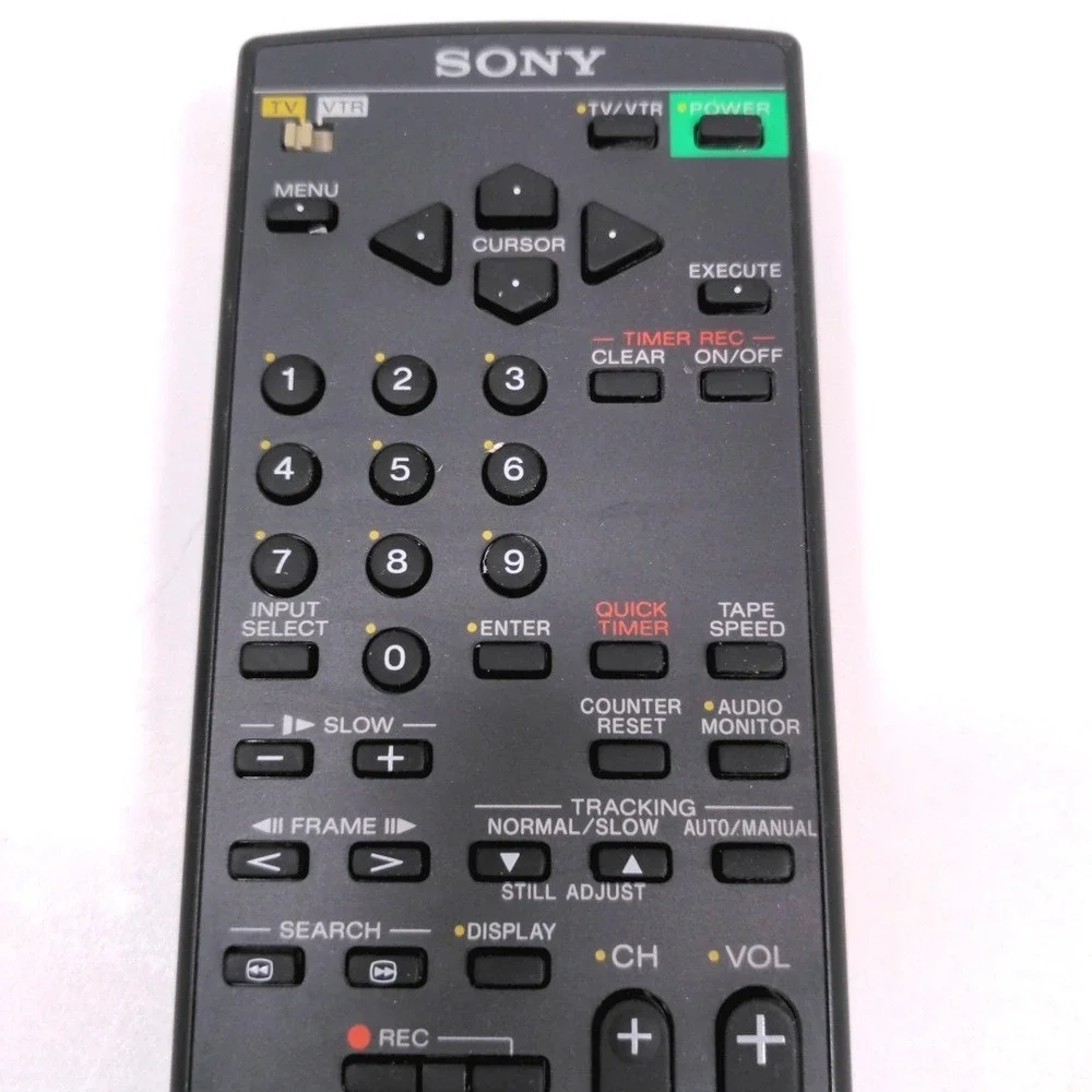 1993 Sony RMT-V130E Remote Control SLV-700HF 4-Head Hi-Fi Stereo VHS VCR OEM