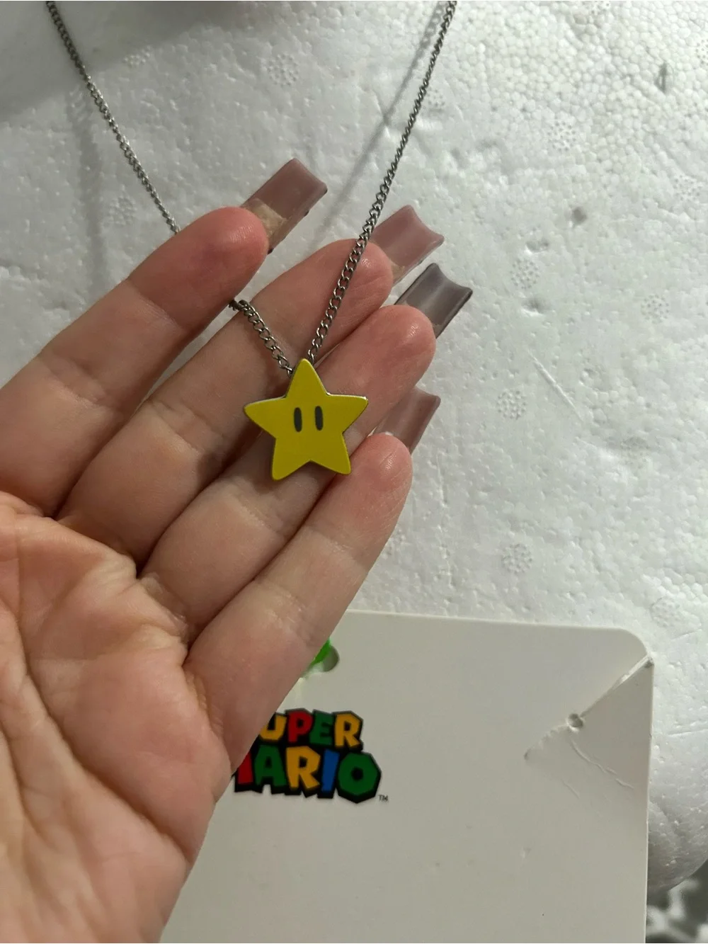 Nintendo Yellow Star & Power-Up Earrings Necklace Set