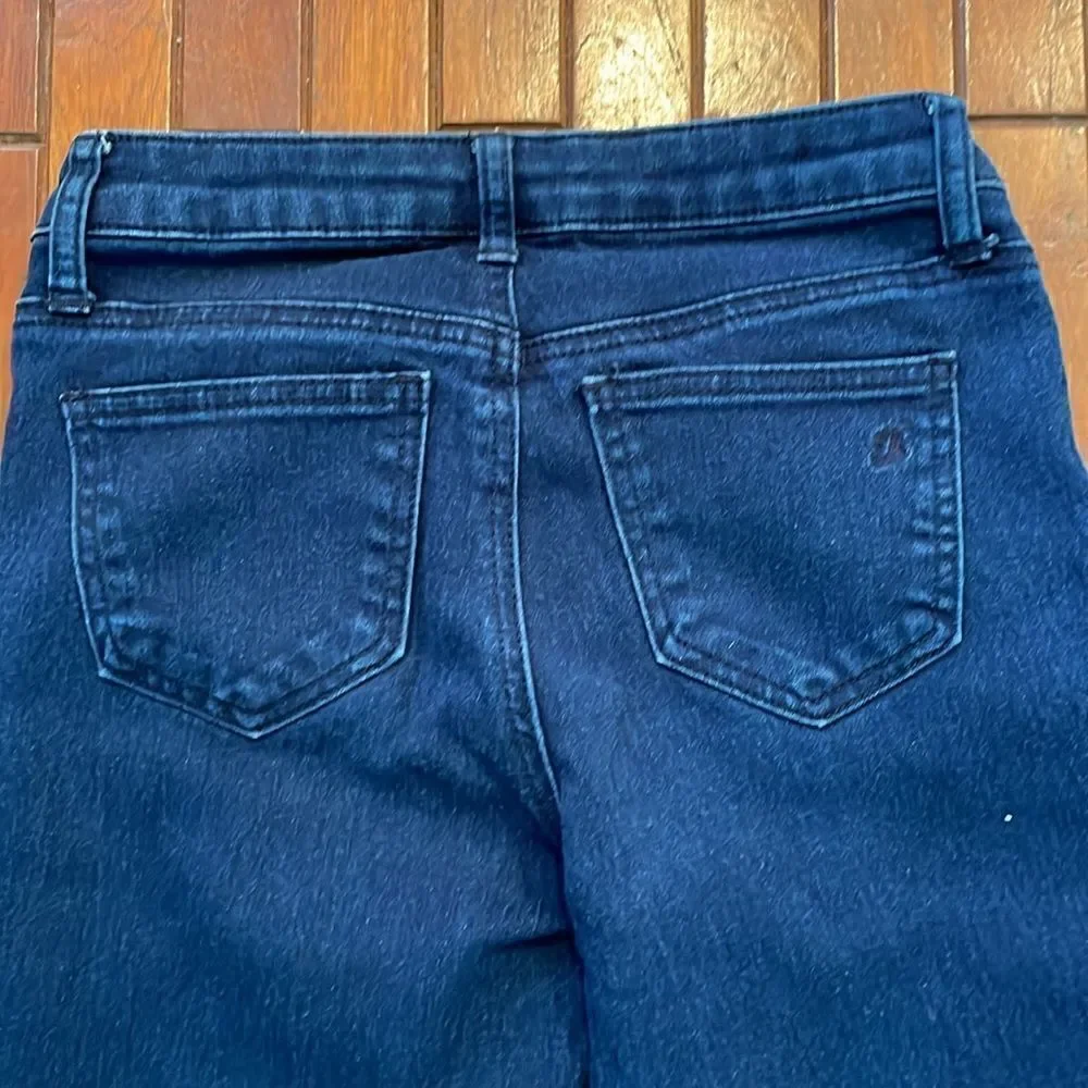 Rampage Dark Wash Skinny Jeans Pearl Embellished size 1