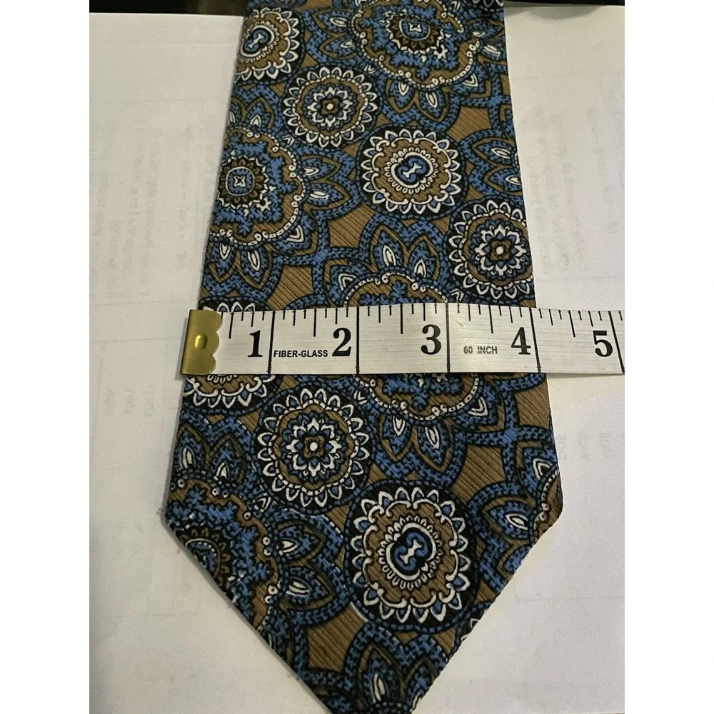 Vintage 1960s Longchamps Tie - Hughes/hatcher- Bold‎ Mod Geometric Stripes