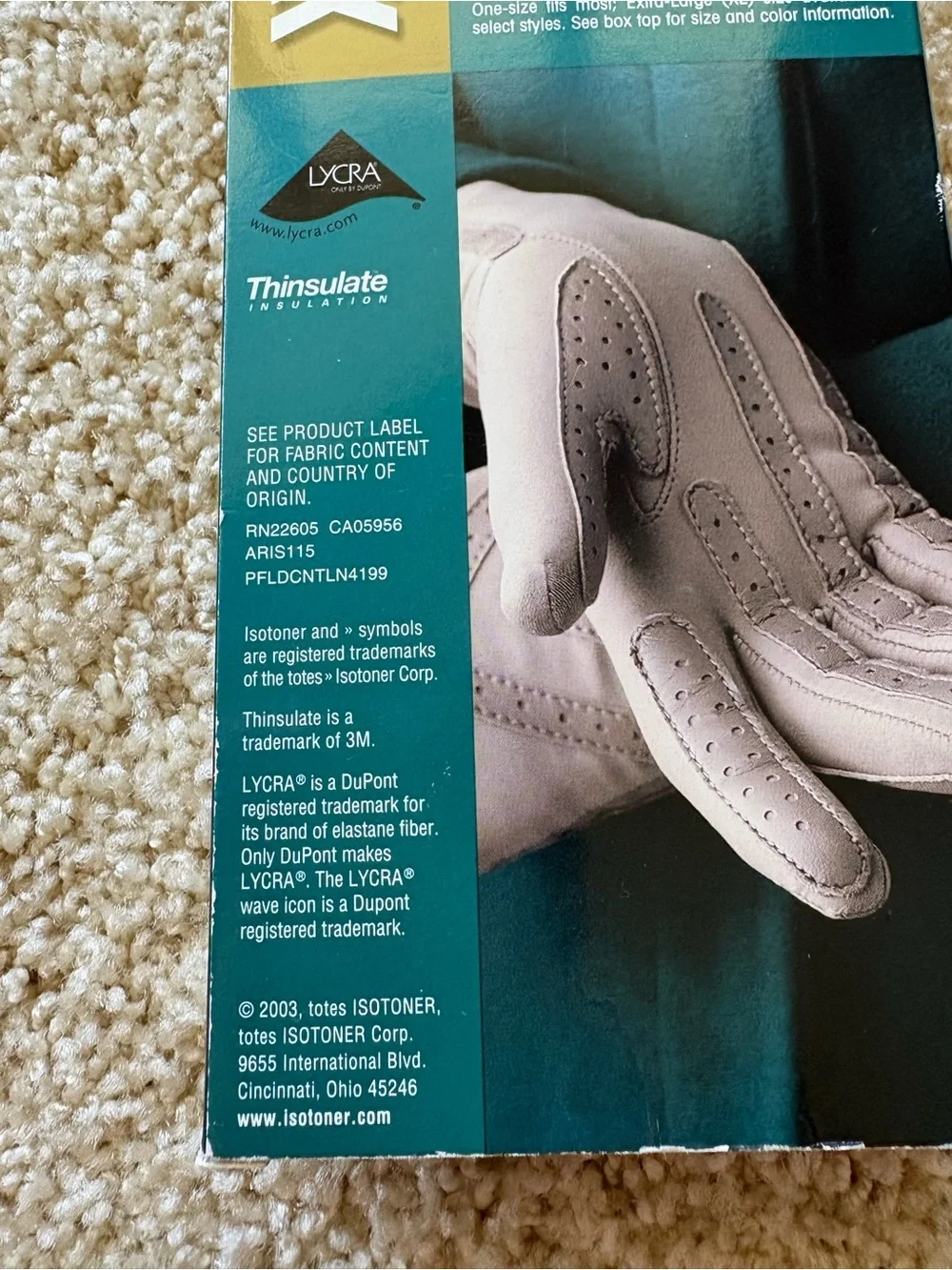 Isotoner Stretch Classics Thinsulate Lined Gloves Camel One Size NIB Vintage