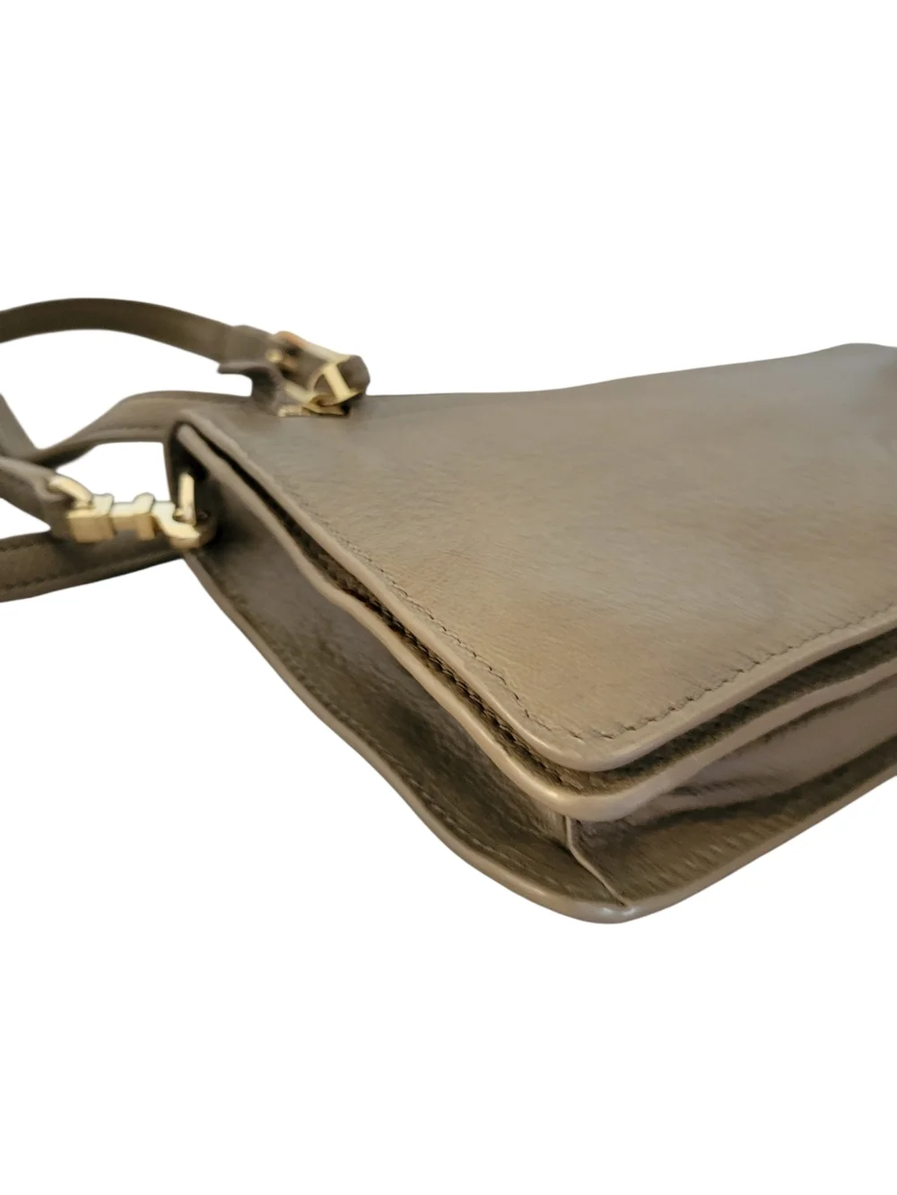 Tory Burch Gray Crossbody Leather Handbag