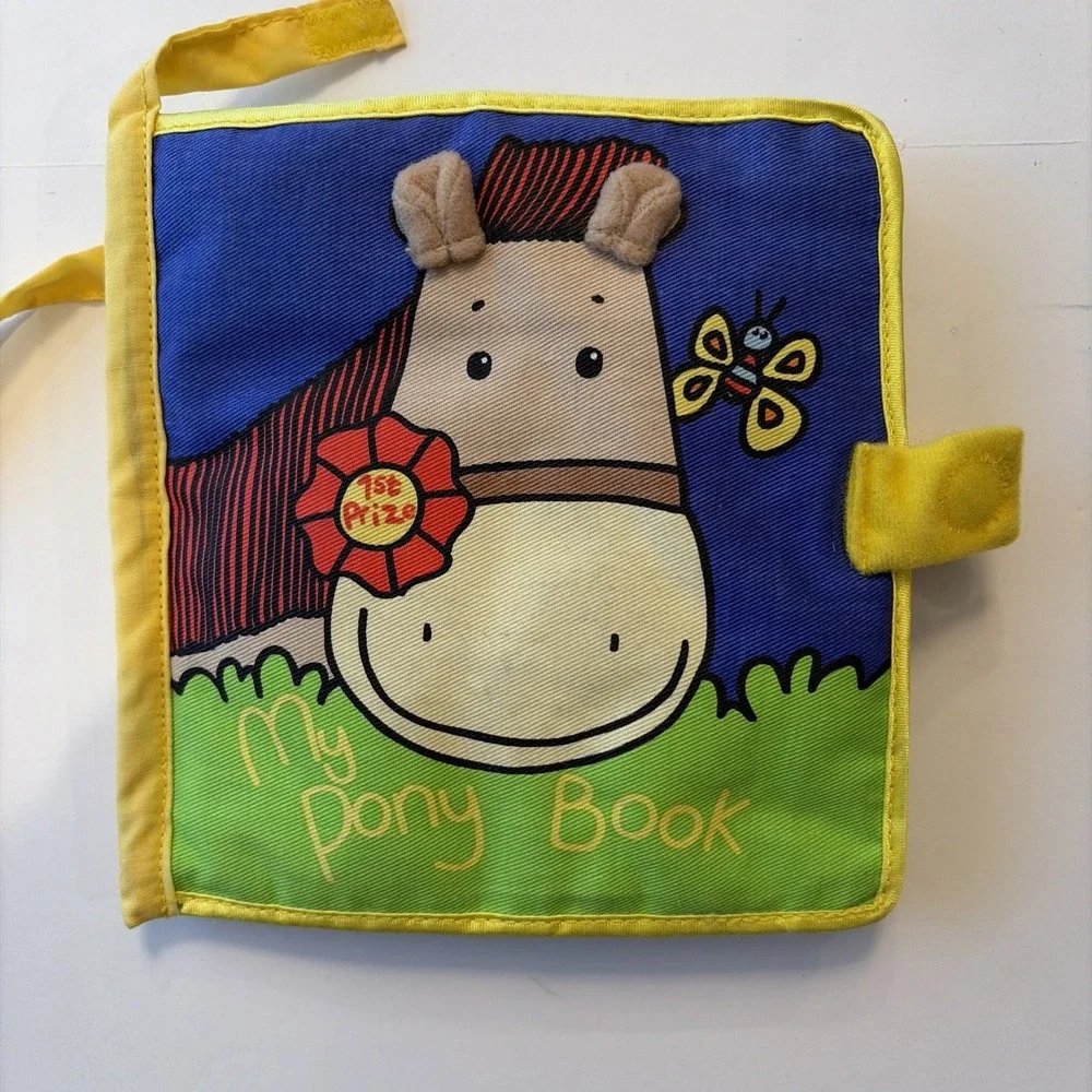 Jellycat Jelly Kitten My Pony Book Baby Cloth Book - Rare Retired