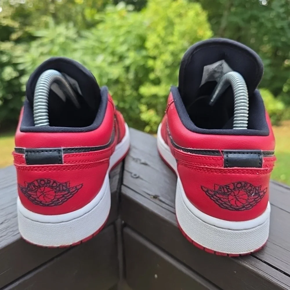 Air Jordan 1 Low‎ - Reverse Bred (553558-606) Gym Red Black Authentic DS Size 6