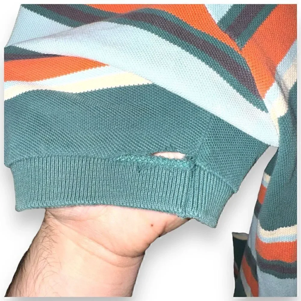 Green Polo Ralph Lauren Made in USA Pique Polo Shirt Size L