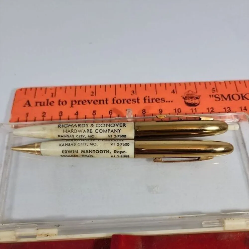 Vtg Ritepoint‎ Mechanical Pencil & Pen Hardware CO, KC, MO rep CO Advertising
