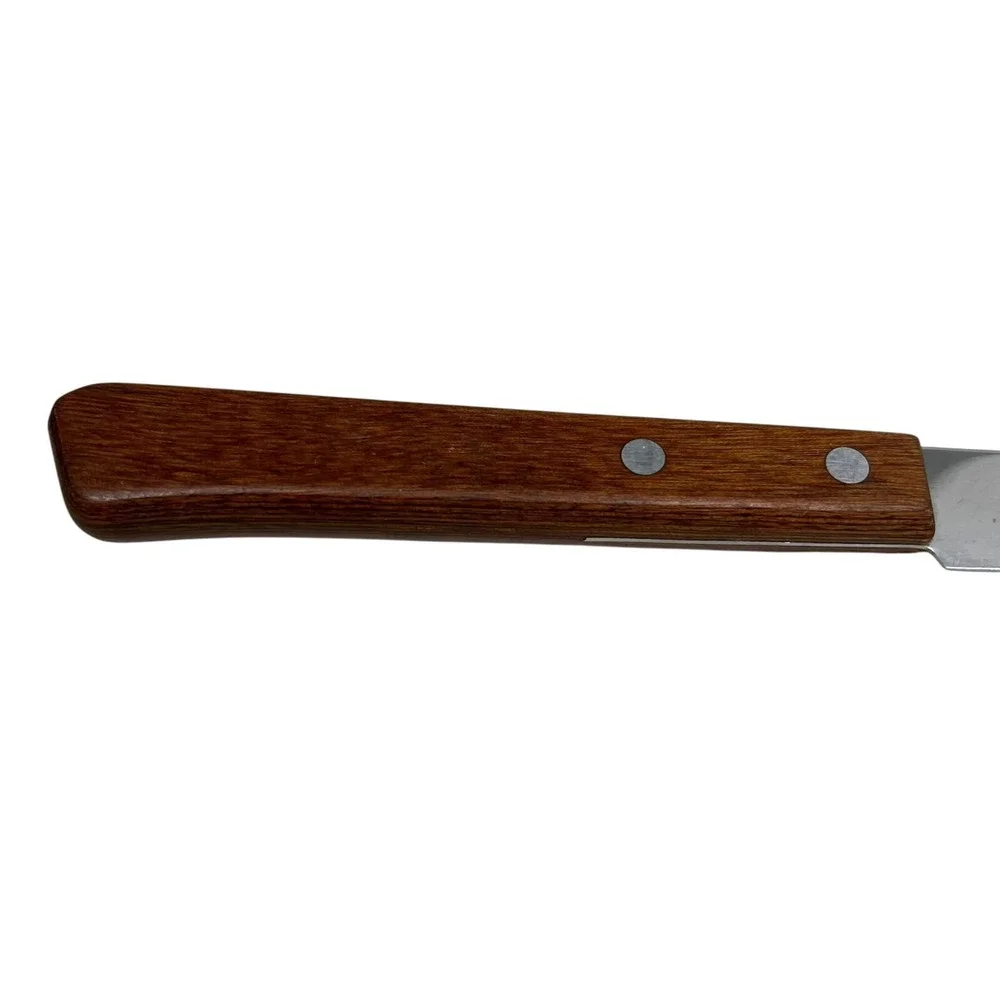 Vtg 13.5in Regent Sheffield Japan 9 in Blade Carving Knife Stainless Wood Handle