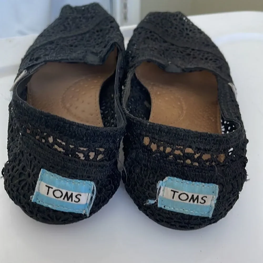 EUC! Toms Alpargata Moroccan Crochet - Size 6