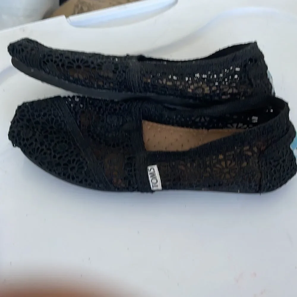 EUC! Toms Alpargata Moroccan Crochet - Size 6