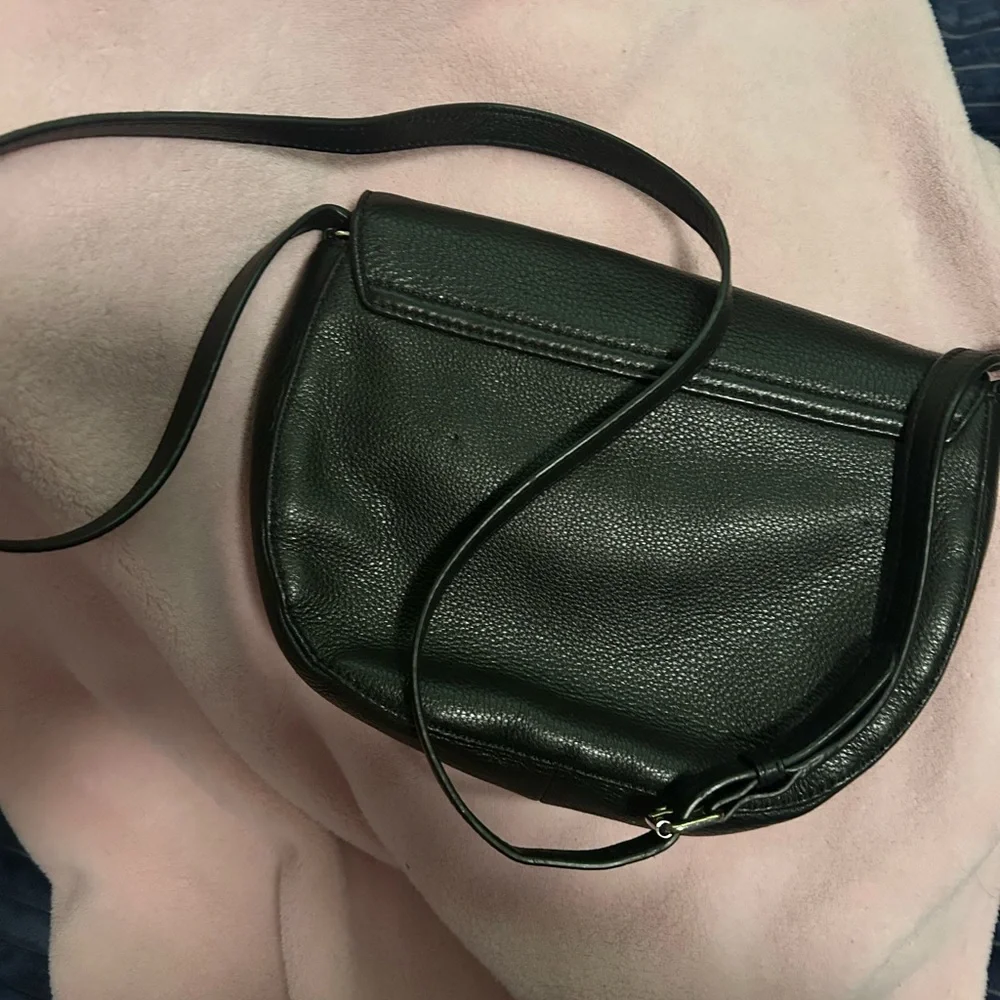 Talbots black leather