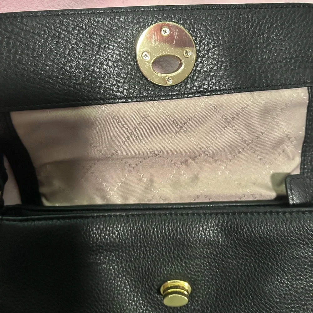 Talbots black leather