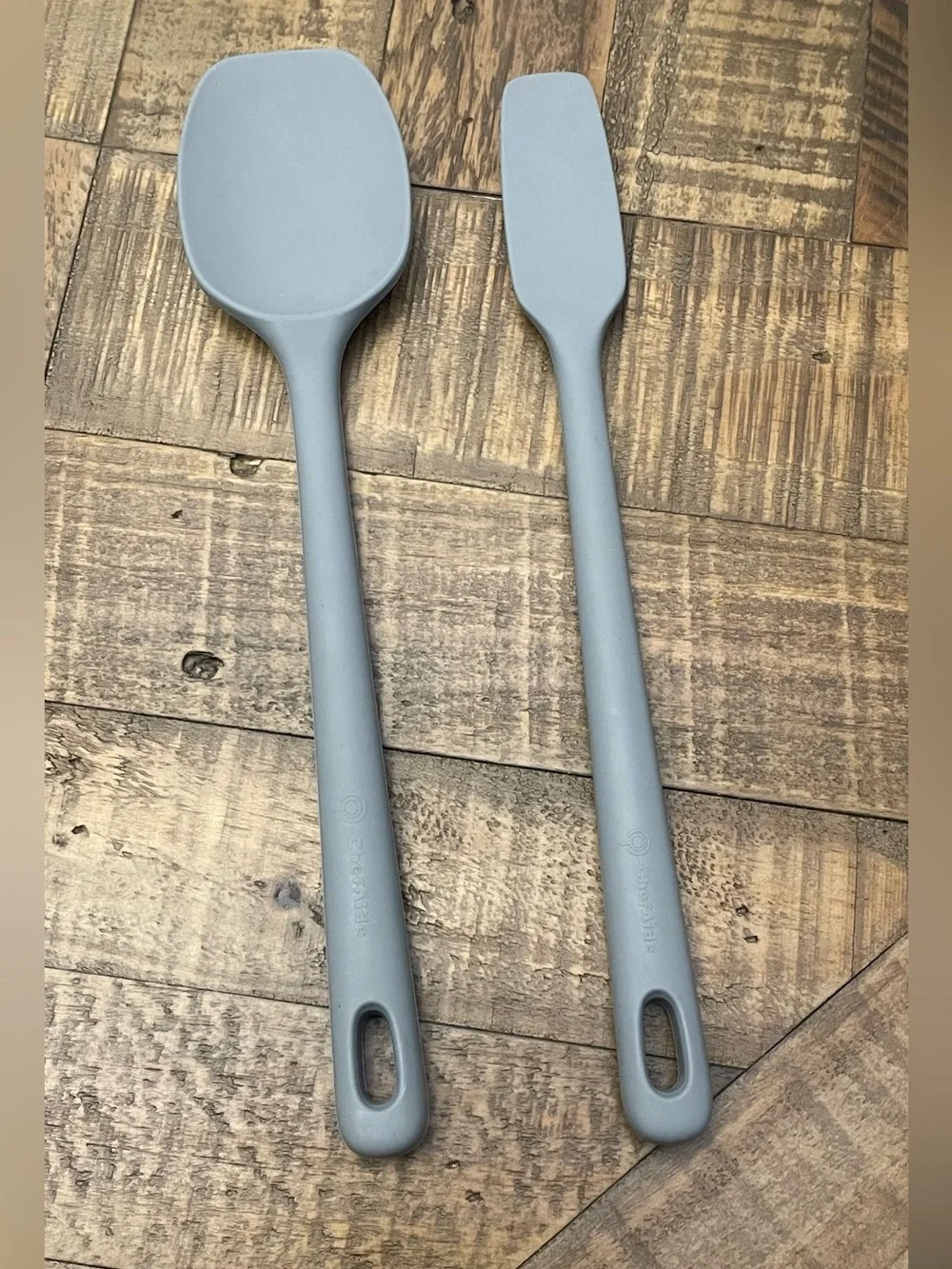 ChefAide 2 Piece Silicone Spatula Set, heat-resistant up to 600°F