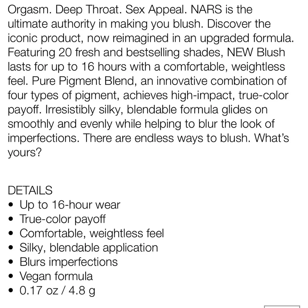 NARS brand new
