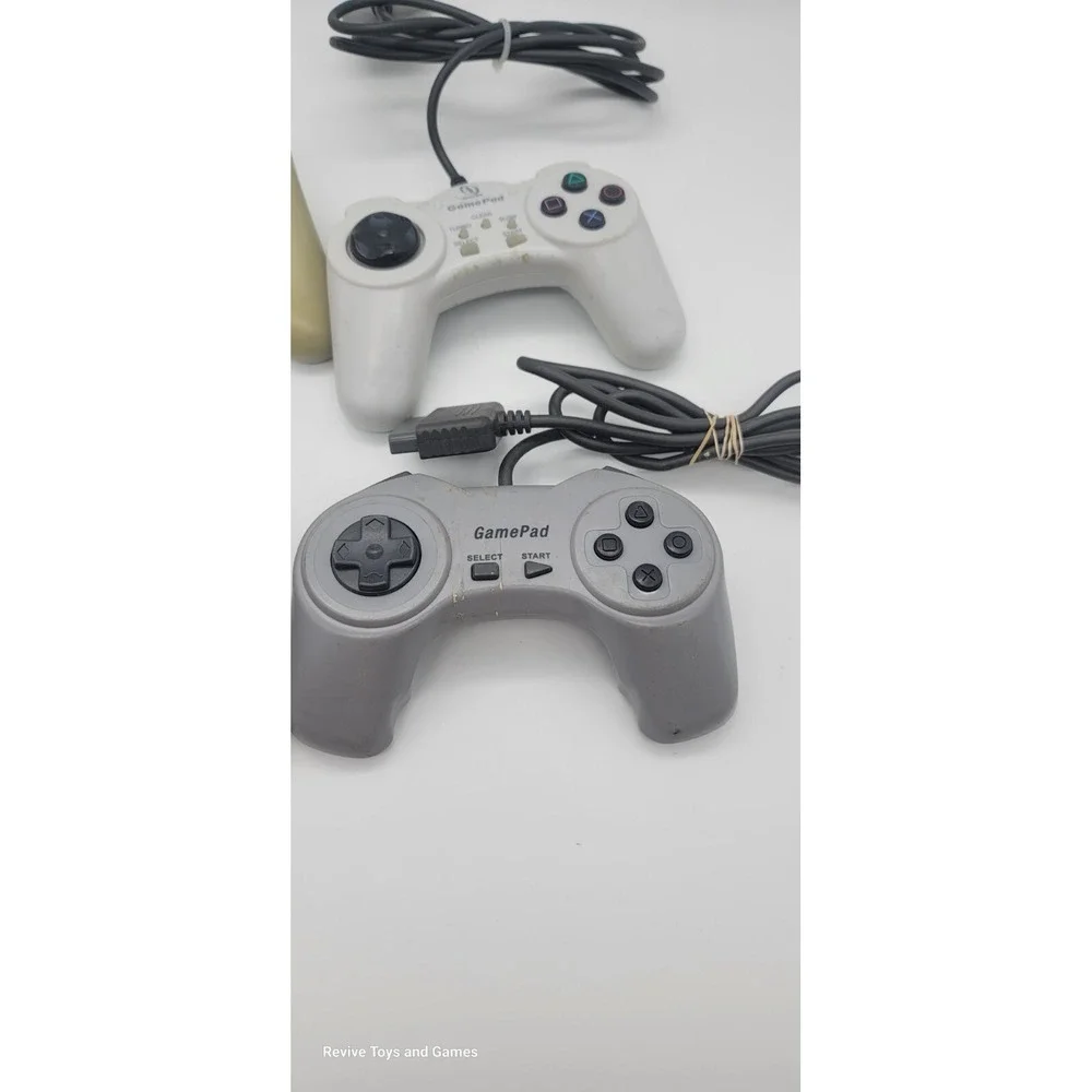 Lot of 4‎ 3rd Party PlayStation 1 Ps1 Game Controller Lot Tested Good Condition