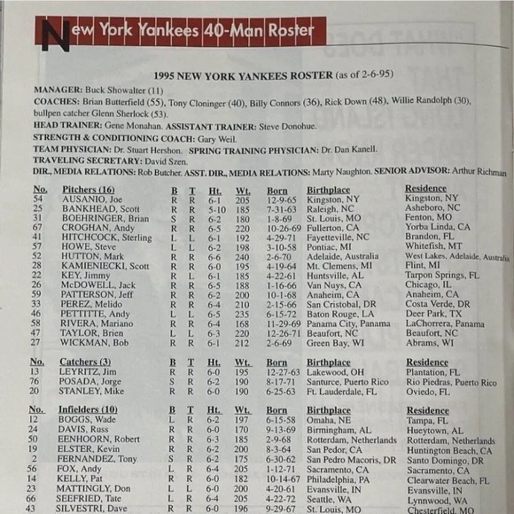 New York Yankees 1995 yankees