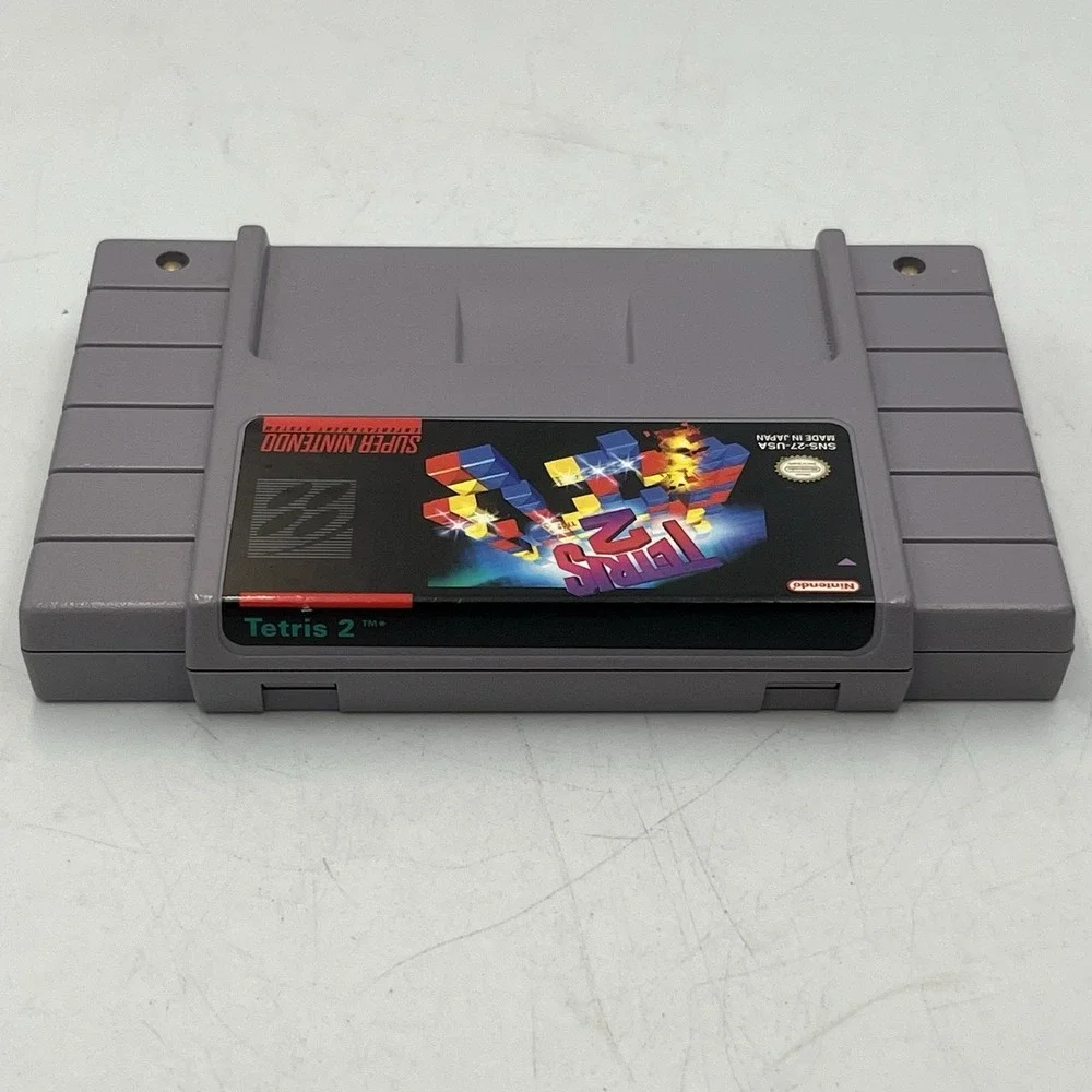 Tetris 2 (Super Nintendo Entertainment System, 1994) Cart & Manual Only TESTED