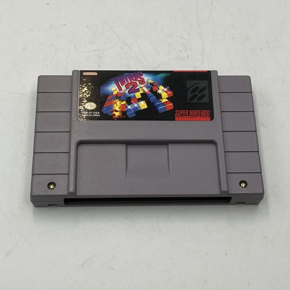Tetris 2 (Super Nintendo Entertainment System, 1994) Cart & Manual Only TESTED