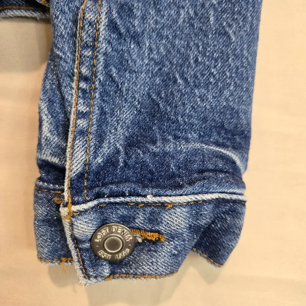 LOFT Girls Denim Jean Jacket Size XXS