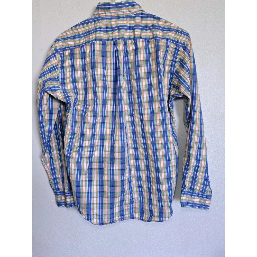 Ralph Lauren Plaid Button Down Long Sleeve Shirt Preppy Casual L(16/18)‎