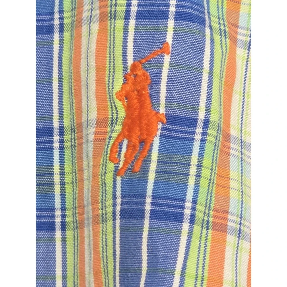 Ralph Lauren Plaid Button Down Long Sleeve Shirt Preppy Casual L(16/18)‎