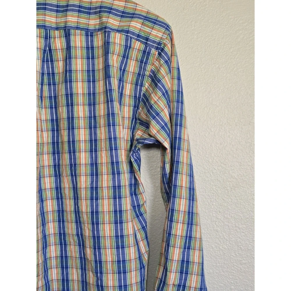 Ralph Lauren Plaid Button Down Long Sleeve Shirt Preppy Casual L(16/18)‎
