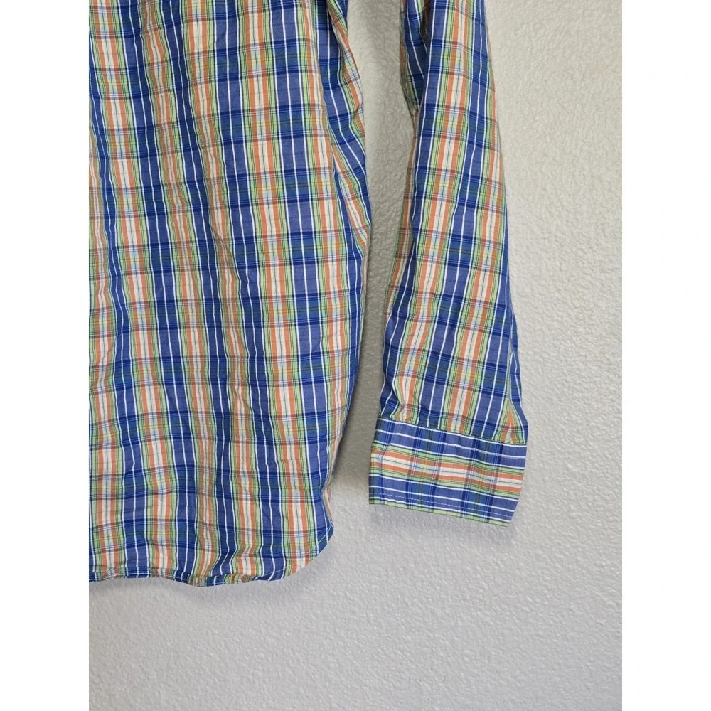 Ralph Lauren Plaid Button Down Long Sleeve Shirt Preppy Casual L(16/18)‎