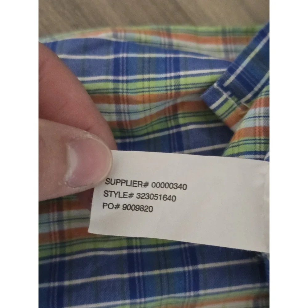 Ralph Lauren Plaid Button Down Long Sleeve Shirt Preppy Casual L(16/18)‎