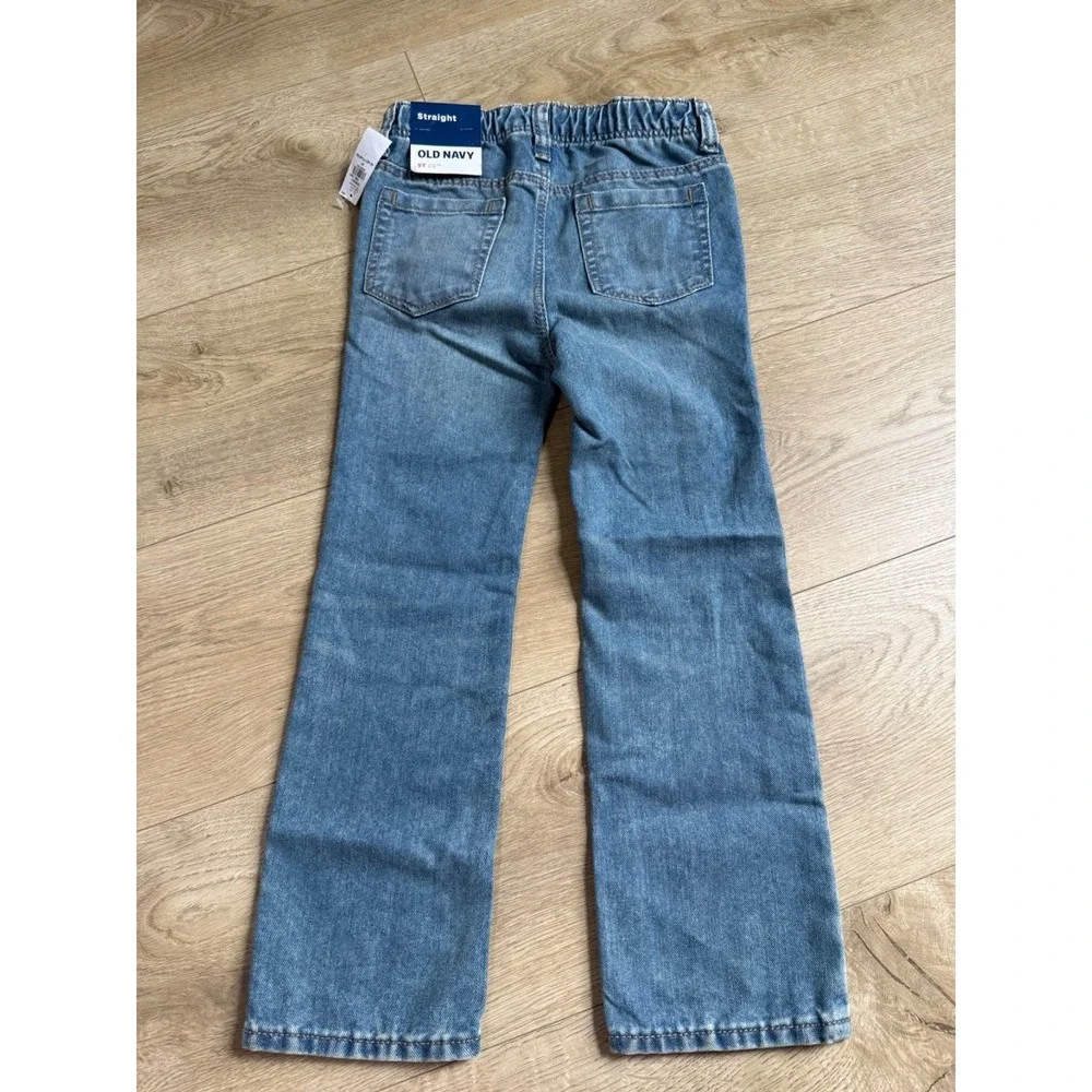 NWT Kids Girls Old Navy straight Jeans stretch waistband size 5T