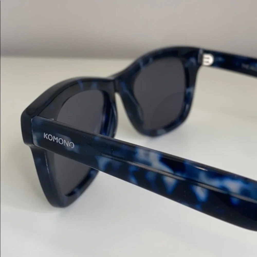 KOMONO Allen Indigo Demi New Sunglasses blue rectangular frame