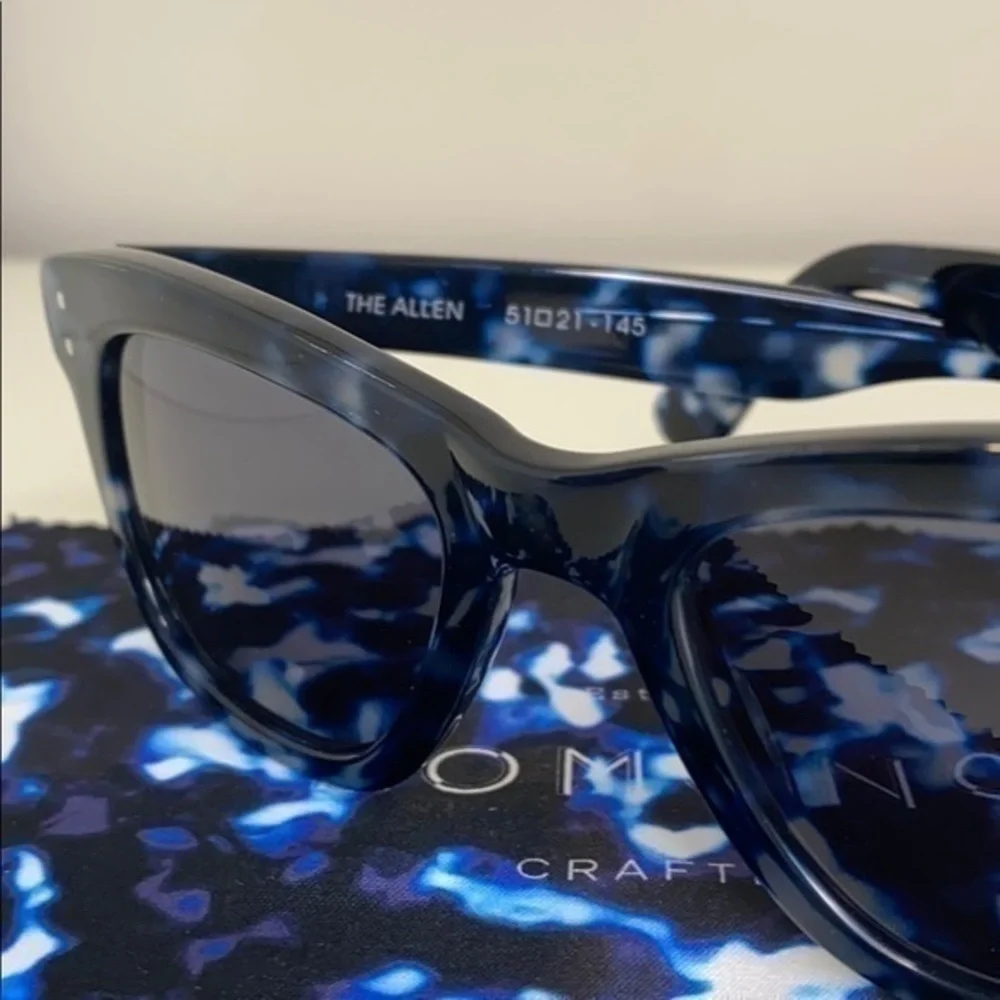 KOMONO Allen Indigo Demi New Sunglasses blue rectangular frame