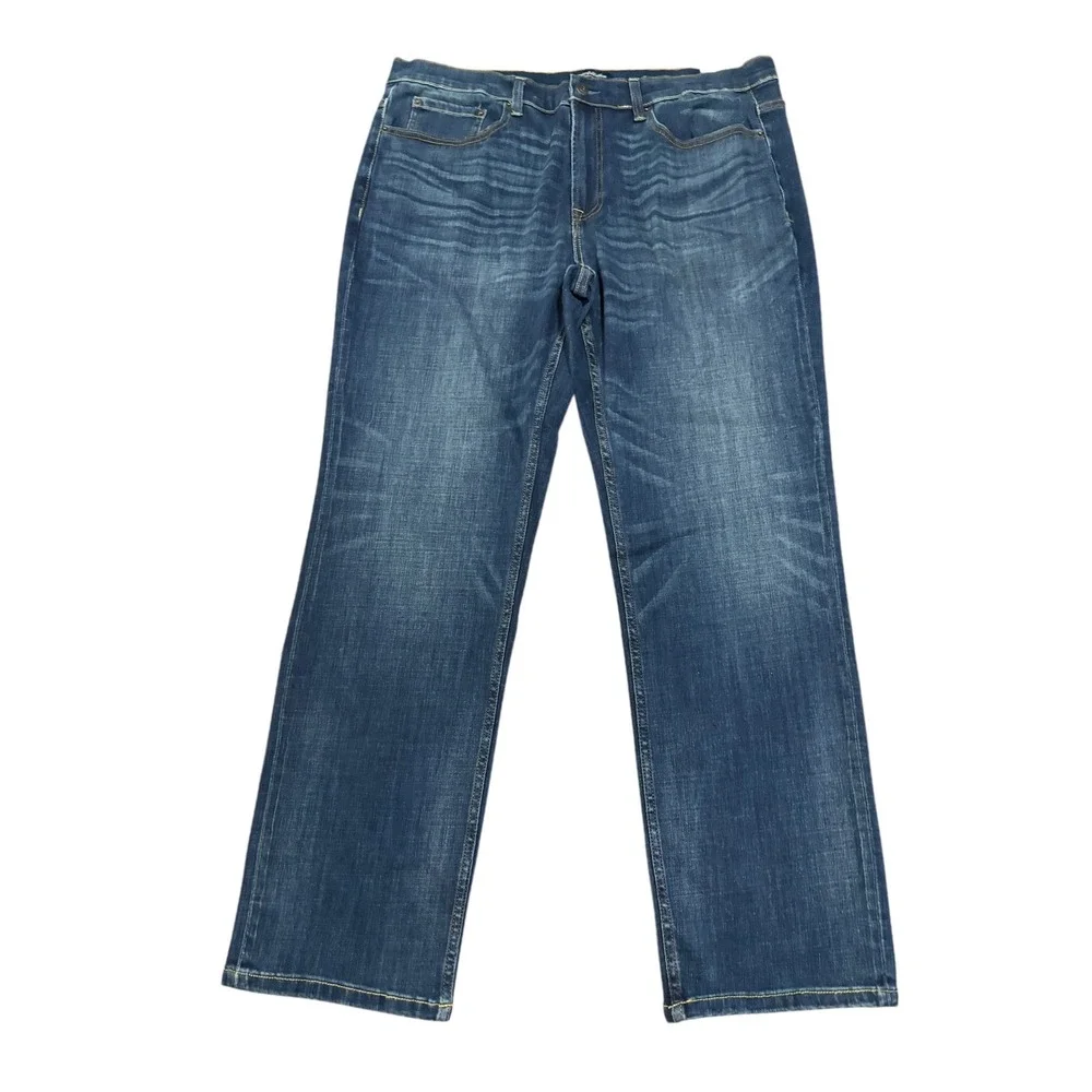 Flag & Anthem Nashville Straight Jeans Mens 36x32 Hutchinson Wash Denim‎