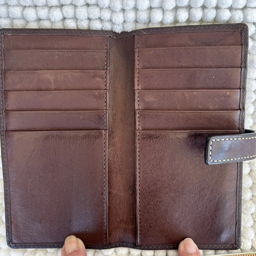 Coach fold womens leather