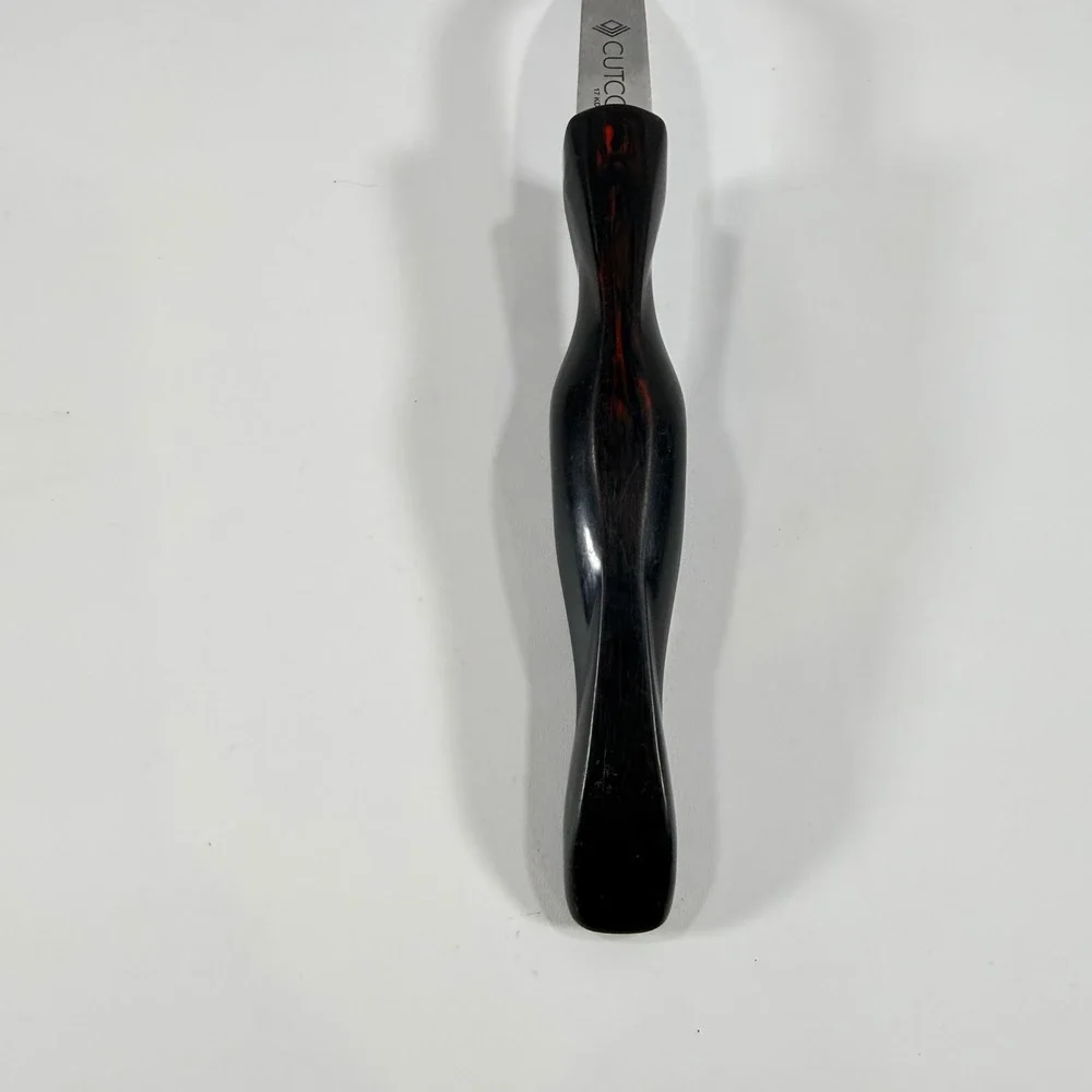 Cutco 17 KD Serving Spoon Brown Swirl Handle Stainless Steel Basting Utensil USA