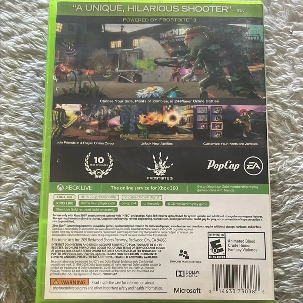 Xbox plants vs