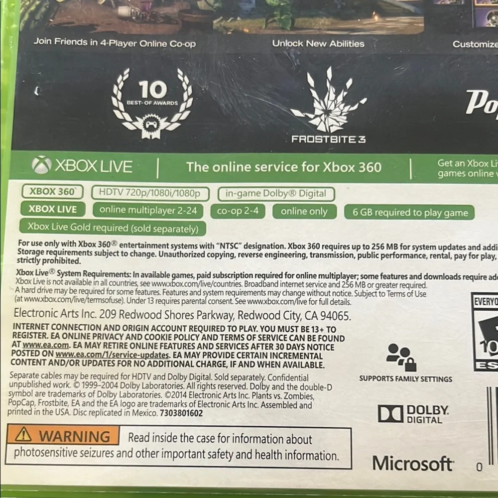 Xbox plants vs