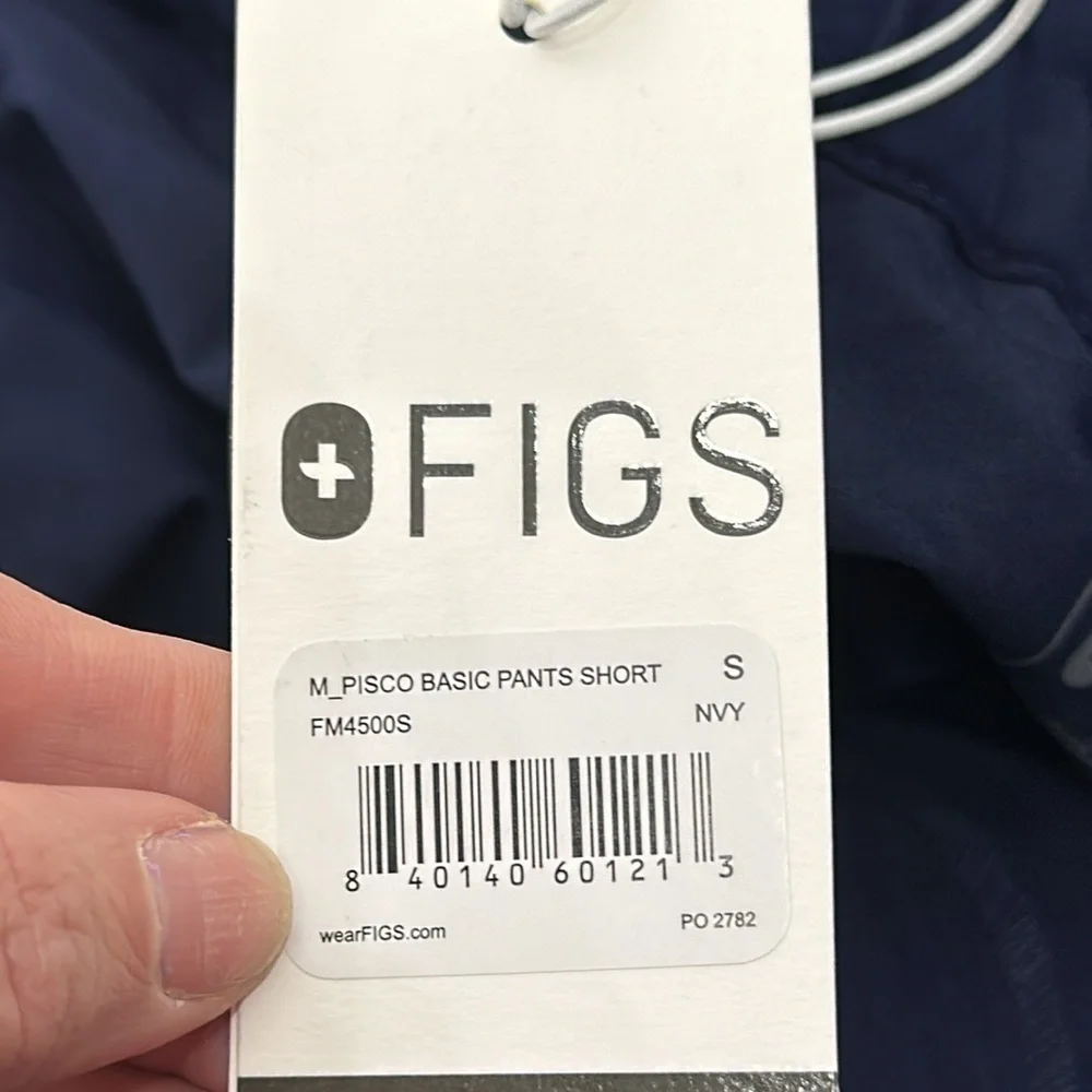 Figs Mens PISCO basic Scrub Pants short Navy size Small. NWT.