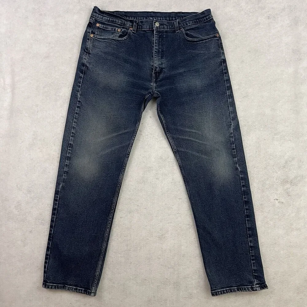 Levis 505 Jeans Mens Size 38X32 Blue Regular Fit Medium Wash Denim