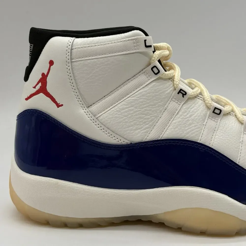 Jordan 11 Retro Rare Air White Blue IH0296 400 Mens Size 7.5 NEW Sneakers