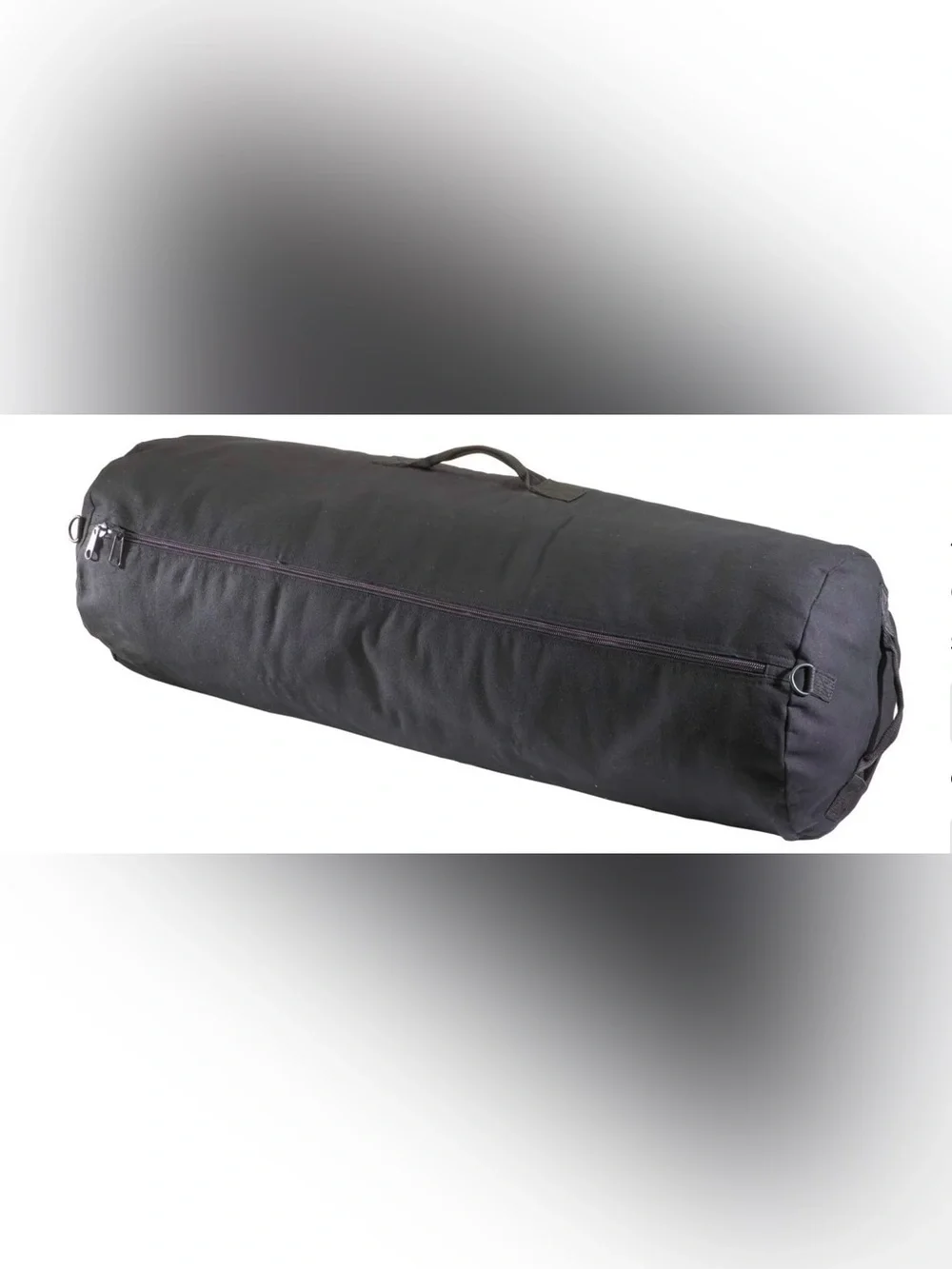 Texsport 30”X50” Zippered Canvas Duffle Bag - Black Travel & Gear Carrier