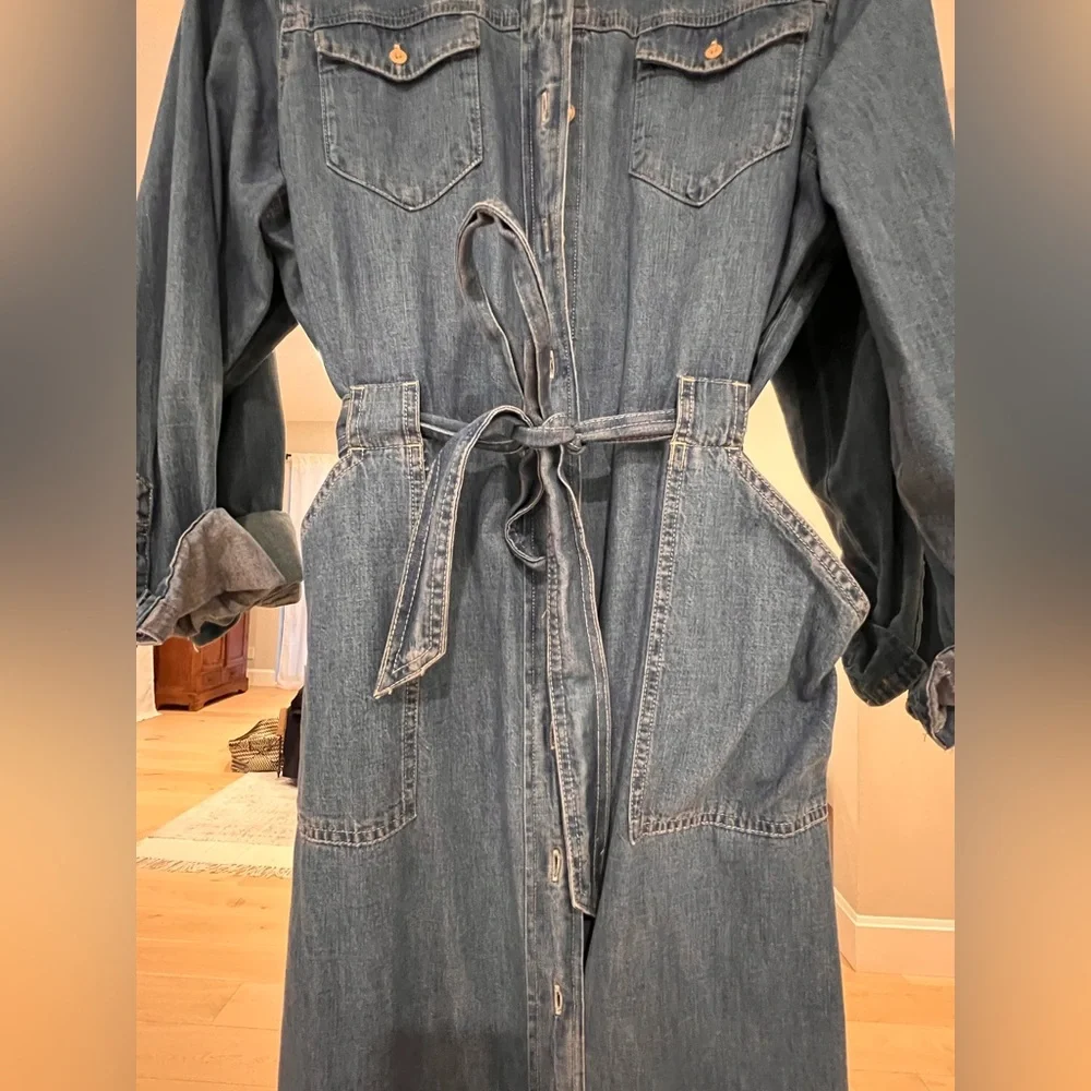 J. Crew Denim Shirt Dress. Size 10