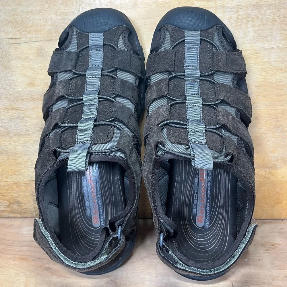 Skechers Selmo Fisherman Womens Size 10.5 Sandal Shoe Brown SN 64641