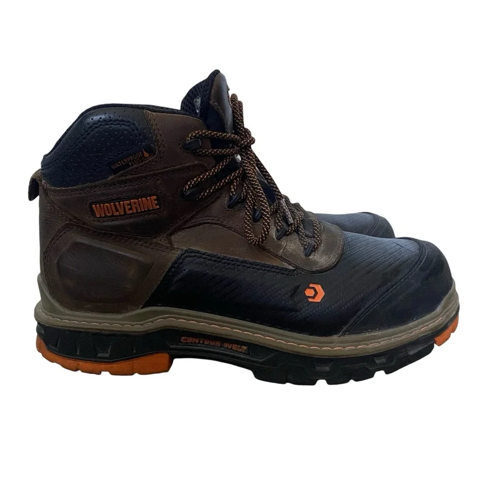 Wolverine Work Boots Men Size 11 Extra Wide EU 44 Mid Composite Toe Waterproof