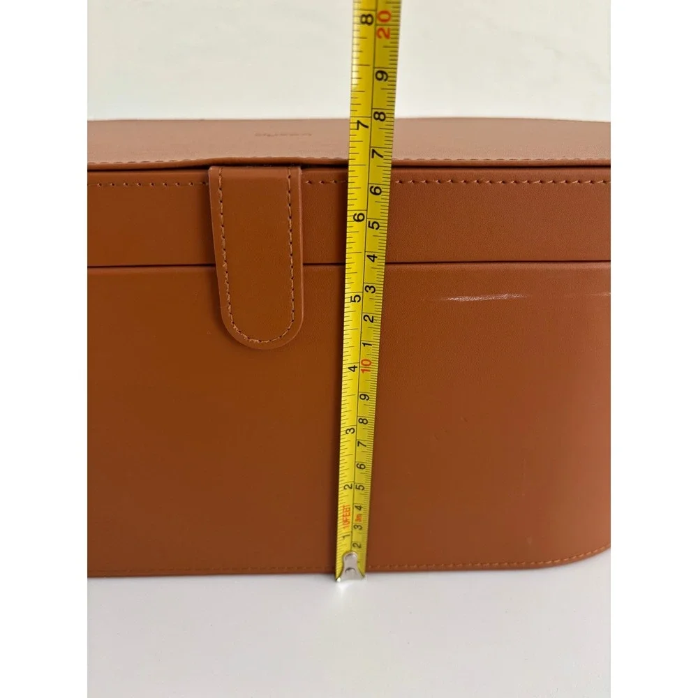 Dyson Airwrap Supersonic Presentation Case Tan Brown Storage Box Magnetic Clasp