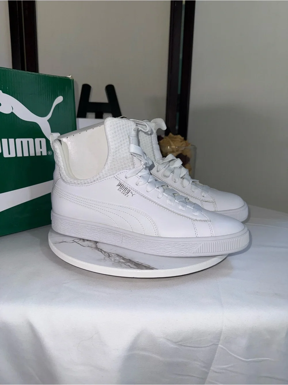 Puma white high