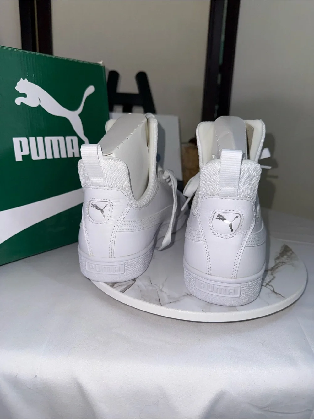 Puma white high