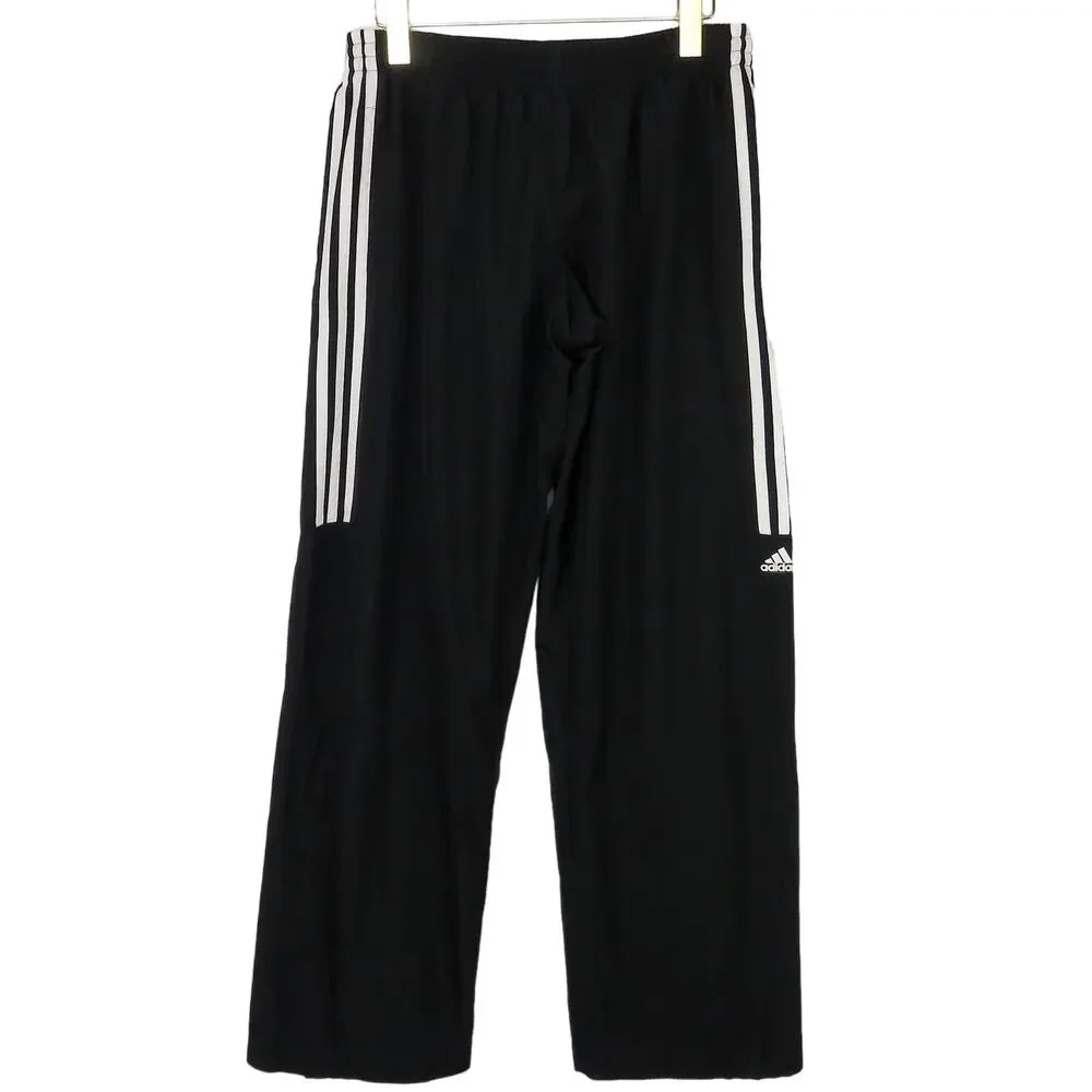Adidas Women's Sereno Pants Black Triple Stripe Track Pants Small 360 Pants
