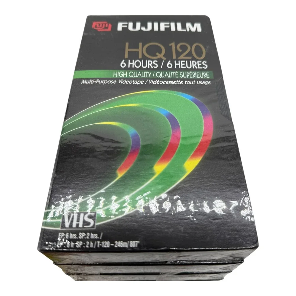 Fujifilm HQ120‎ VHS Blank Videotape 6 Hour T-120 Lot of 11 New Sealed