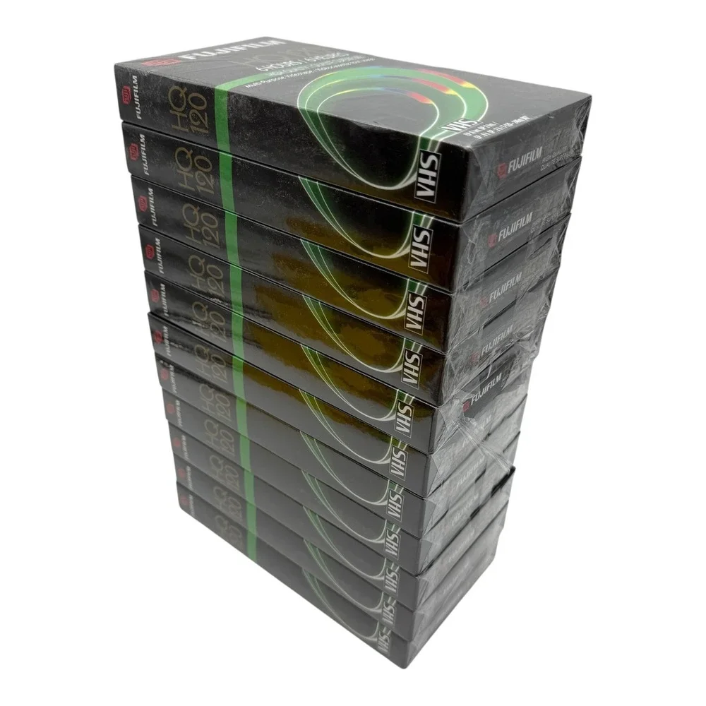 Fujifilm HQ120‎ VHS Blank Videotape 6 Hour T-120 Lot of 11 New Sealed