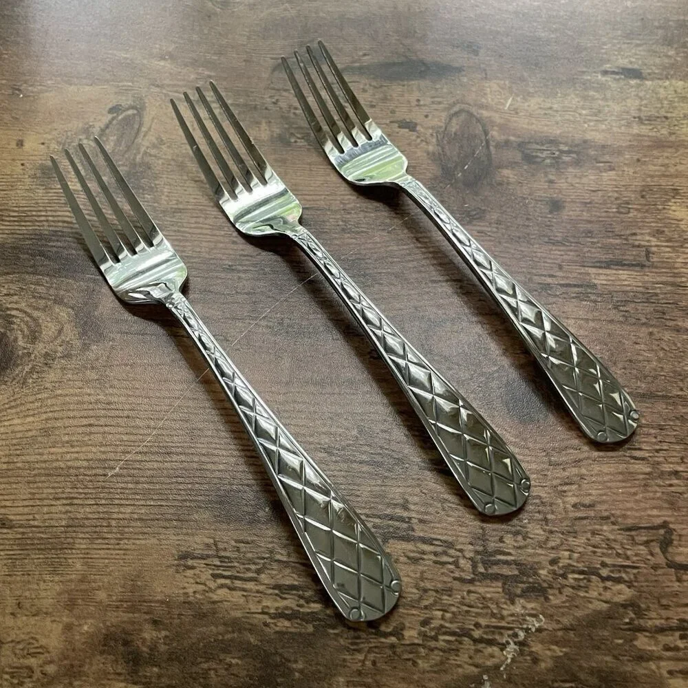 Bombay Casabella Dinner Fork Set of 3 Stainless Steel 8